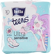 Парфумерія, косметика УЦІНКА Прокладки For Teens Sensitive Extra Soft, 10 шт - Bella *