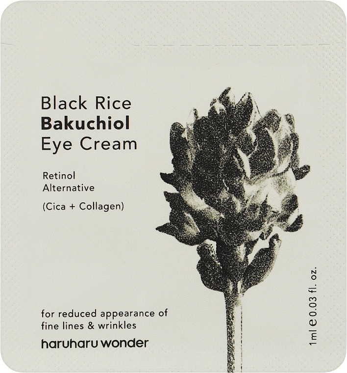 Крем с бакучиолом для кожи вокруг глаз - Haruharu Wonder Black Rice Bakuchiol Eye Cream (пробник) — фото N1
