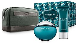 Парфумерія, косметика Bvlgari Aqva Pour Homme - Набір (edt/100ml + ash/balm/100ml + bag)