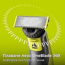 Електростанок для обличчя та тіла - Philips OneBlade QP2834/20 — фото N5
