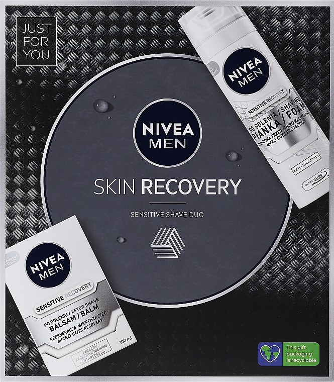 Набір - NIVEA MEN Skin Recovery (sh/foam/200ml + ash/balm/100ml) — фото N1