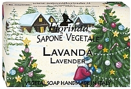 Парфумерія, косметика Рослинне мило - Florinda Special Christmas Lavender Vegetal Soap Bar