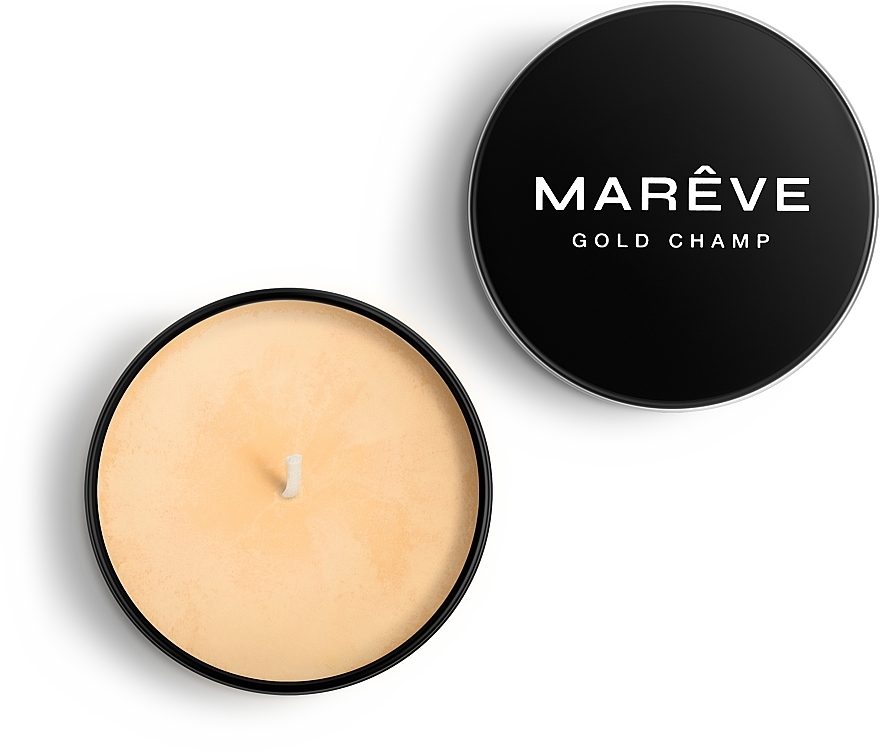 Свеча массажная парфюмированная для тела "Gold Champ" - MARÊVE