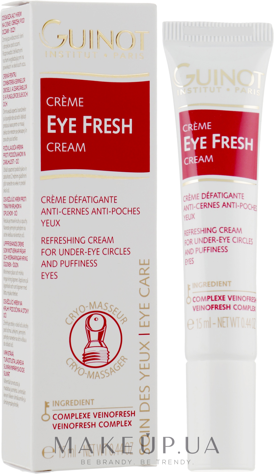 Освежающий крем для области глаз - Guinot Eye Fresh Cream — фото 15ml