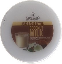 Парфумерія, косметика Крем для рук і ніг - Hristina Stani Chef's Body Food Hand & Foot Butter Coconut Milk