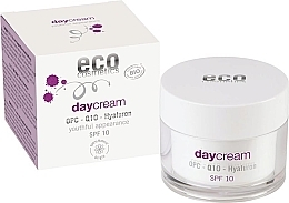 Духи, Парфюмерия, косметика Дневной крем для лица с гиалуроном - Eco Cosmetics Day Cream With OPC Q10 & Hyaluron SPF10