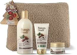 Набір - Bottega Verde Karite D'Africa Gift Set (cr/50ml + lot/400ml + h/cr/75ml + bag/1pc) — фото N1