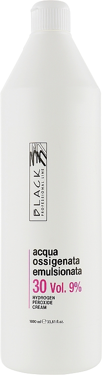 Емульсійний окислювач 30 Vol. 9 % - Black Professional Line Cream Hydrogen Peroxide — фото N3