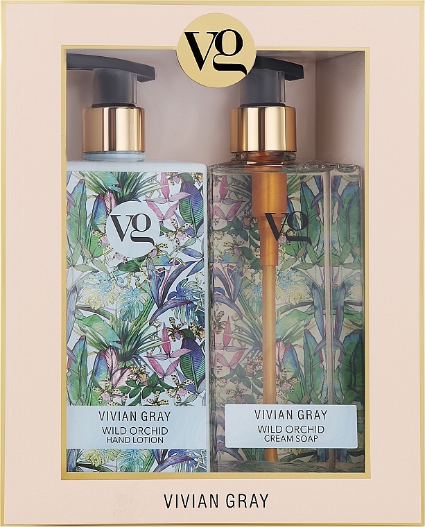 Набір - Vivian Gray Wild Orchid (h/soap/350ml + h/lot/350ml) — фото N1