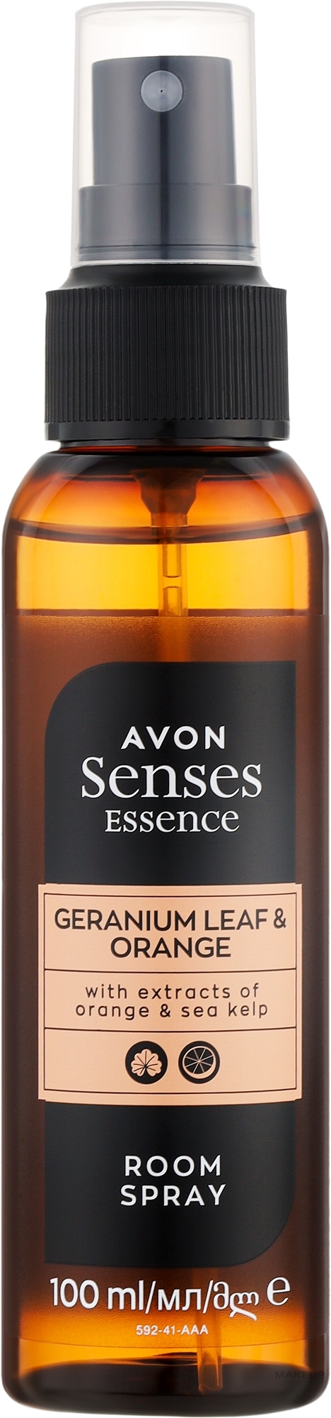 Освіжувач повітря "Герань і апельсин" - Avon Senses Essence Geranium Leaf & Orange Room Spray — фото 100ml