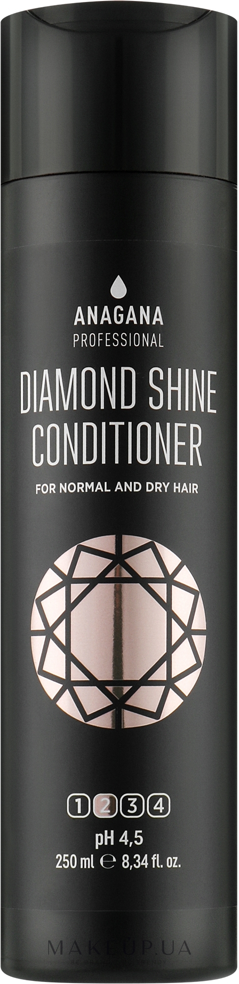 Кондиціонер "Діамантовий блиск" для всіх типів волосся - Anagana Professional Diamond Shine Conditioner — фото 250ml