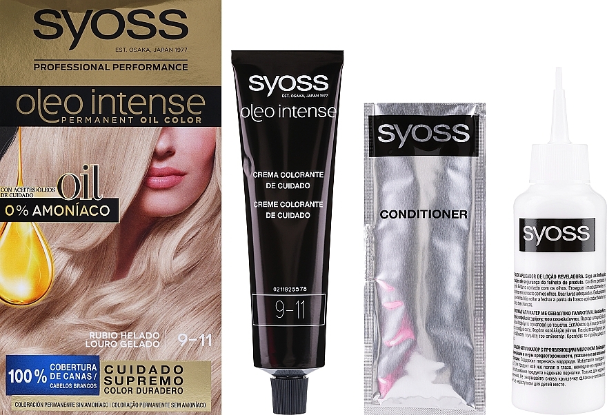 Стійка фарба для волосся без аміаку з олією-активатором - Syoss Oleo Intense