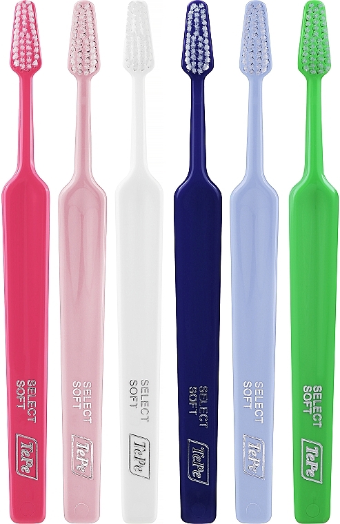 Набор зубных щеток, 6 шт., вариант 12 - TePe Select Soft — фото N1