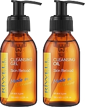 Набір "Двоетапне очищення" - Riwell Skin Reload Cleansing Set (Oil/125ml + f/gel/125ml) — фото N2