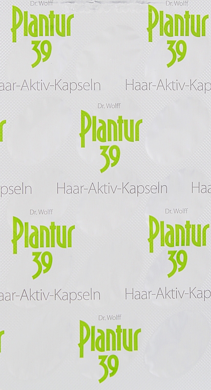 Лікування для волосся в капсулах - Plantur 39 Haar-Aktiv-Kapseln — фото N1