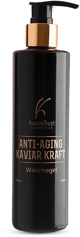 Гель для вмивання з екстрактом чорної ікри - KosmoTrust Cosmetics Anti-Aging Kaviar Kraft Waschegel