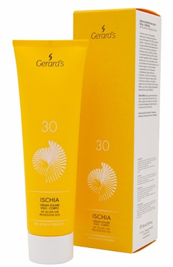 Сонцезахисний крем для обличчя й тіла з інноваційною формулою - Gerard's Cosmetics Ischia Sun Cream Spf30 — фото N1