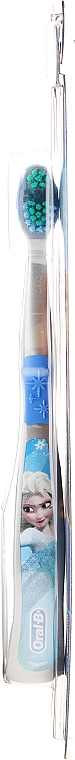 Зубная щетка Kids 3-5, мягкая, Frozen Elsa, сине-серая - Oral-B Kids — фото N2