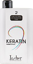 Средство для перманента для окрашенных и обесцвеченных волос № 2 - Lecher Professional Keratin Perm Lotion Coloured Bleached Hair — фото N1