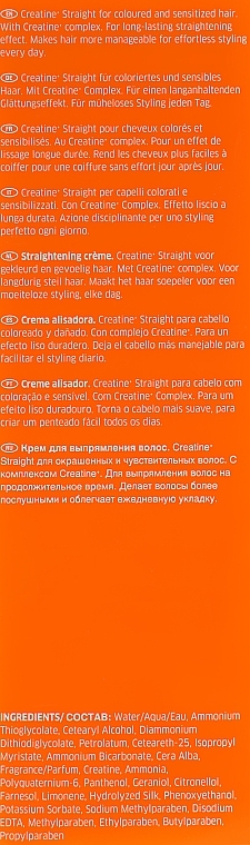 УЦІНКА Крем для випрямлення фарбованого та чутливого волосся - Wella Professionals Creatine+ Straight C * — фото N3