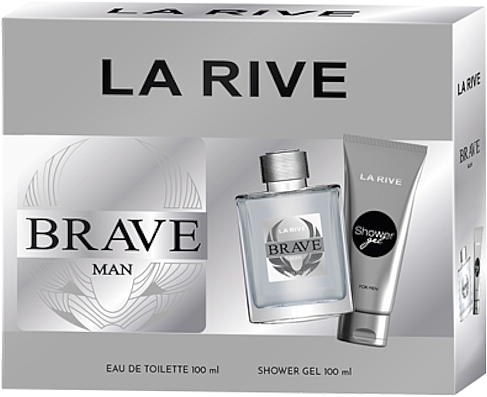 La Rive Brave Man - Набор (edt/100ml + sh/gel/100ml) — фото N1