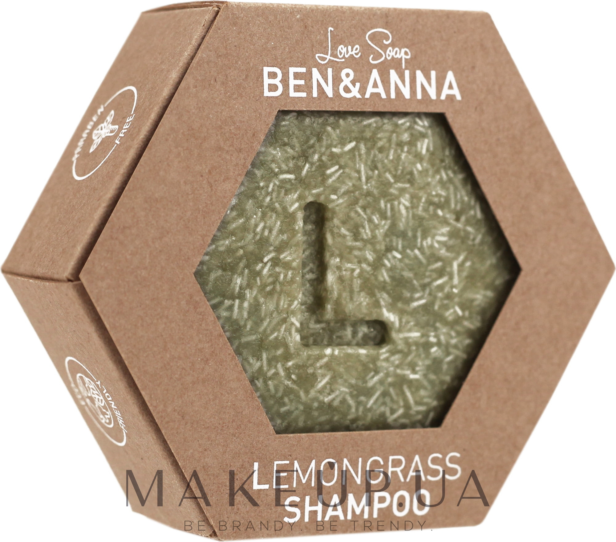 Ben&Anna Love Soap Lemongrass Shampoo - Твердый шампунь для волос  