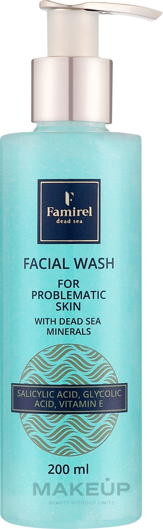 Гель для умывания проблемной кожи лица - Famirel Facial Wash For Problematic Skin With Dead Sea Minerals — фото 200ml