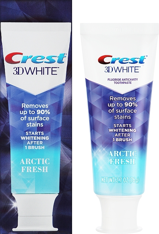Отбеливающая зубная паста - Crest 3D White Arctic Fresh Icy Cool Mint — фото N2