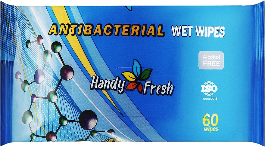 Салфетки влажные детские "Антибактериальные", 60 шт. - Handy Fresh Baby — фото N1