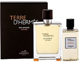 Духи, Парфюмерия, косметика Terre D'Hermes Eau Intense Vetiver - Набор (edp/100ml + sh/gel/80ml)