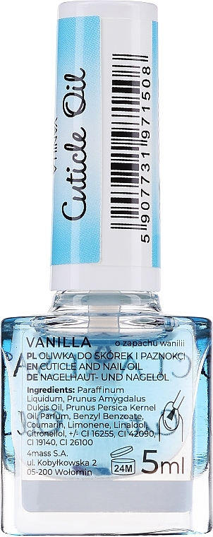 Олія для кутикули "Ваніль" - Claresa Vanilla Cuticle Oil — фото N4