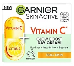 Дневной крем для лица с витаминос С - Garnier SkinActive Vitamin C Glow Boost Day Cream — фото N2