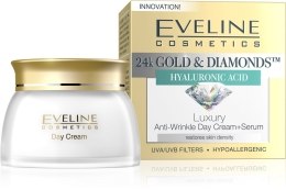 Парфумерія, косметика РОЗПРОДАЖ Денний крем+сиворотка проти зморшок SPF 8 - Eveline Cosmetics Day Cream*