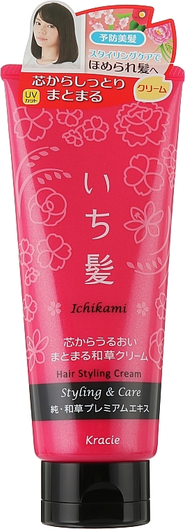 Крем для укладки волос - Kracie Ichikami Styling & Care Hair Styling Cream — фото N1