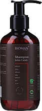Парфумерія, косметика Шампунь, який регулює секрецію шкірного сала - BioMAN Caleb Sebum Regulating Shampoo (з помпою)