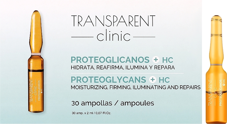 Ампулы для лица - Transparent Clinic Proteoglicanos + HC — фото N1