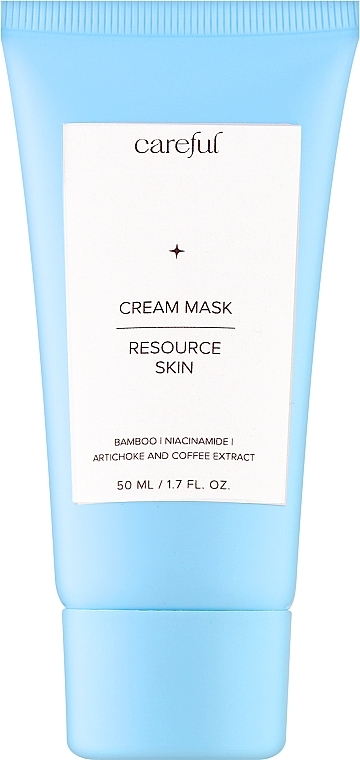 Восстанавливающая крем-маска с ниацинамидом и бамбуком - Careful Cosmetic Resource Skin Cream Mask — фото N2