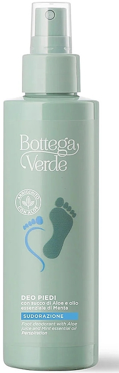 Дезодорант для ніг із соком алое та олією м'яти - Bottega Verde Foot Deo — фото N1