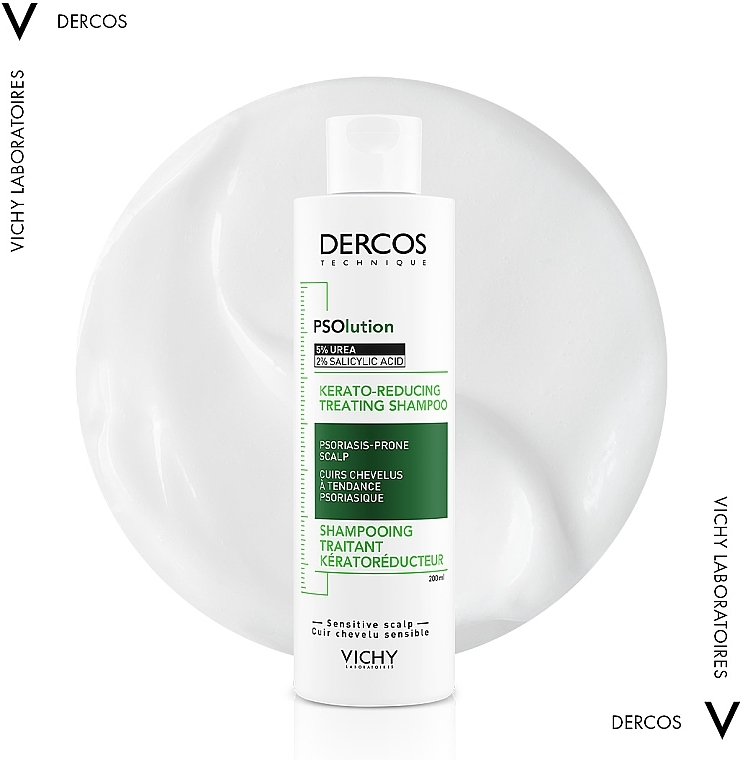 УЦЕНКА Кератолитический шампунь для кожи головы с проявлениями шелушения и зуда - Vichy Dercos PSOlution * — фото N3