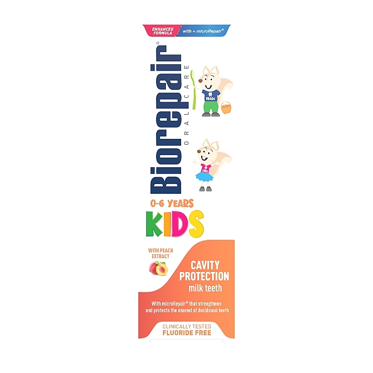 Зубна паста "Веселе мишеня" персик - Biorepair Kids Milk Teeth