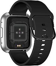 Смарт-часы, серебристо-черные - Garett Smartwatch GRC STYLE Silver-Black — фото N6