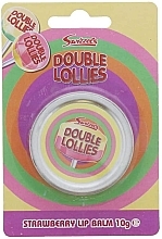 Парфумерія, косметика Бальзам для губ - Swizzels Double Lollies Strawberry Lip Balm