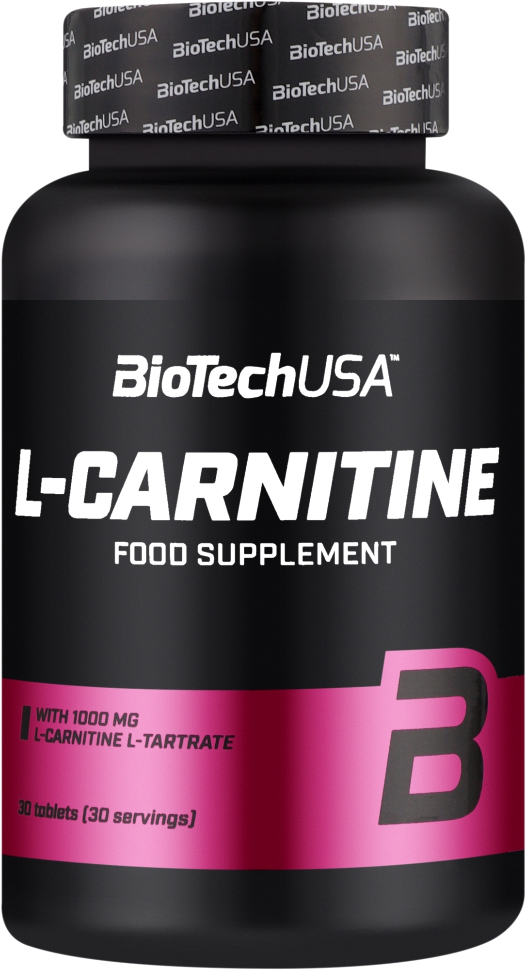 L-карнітин у таблетованій формі, 1000 мг - BiotechUSA L-Carnitine — фото 30шт