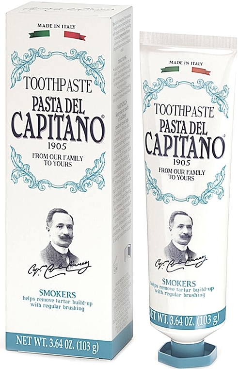 УЦЕНКА Зубная паста для курильщиков - Pasta Del Capitano Smokers Toothpaste * — фото N4