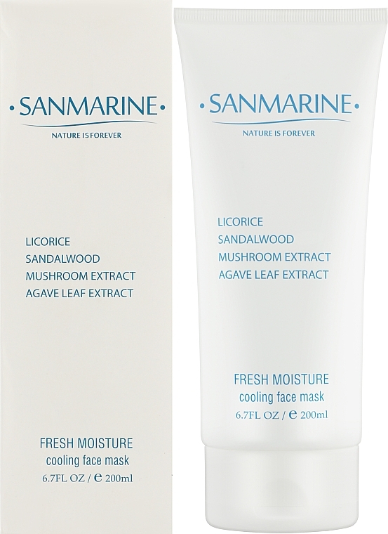 Охолоджуюча маска для обличчя - Sanmarine Ultramarine Fresh Moisture (тестер) — фото N2