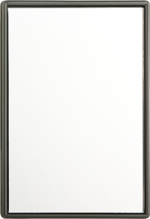 Зеркальце карманное 8.5х6 см, серое - Titania — фото N1