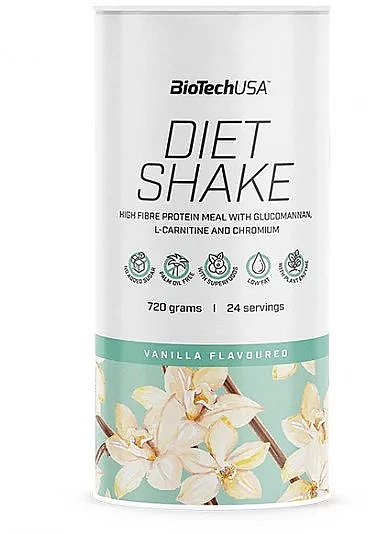 Протеїновий коктейль "Ваніль" - BioTechUSA Diet Shake Vanilla Hight Fiber Protein Meal — фото N1