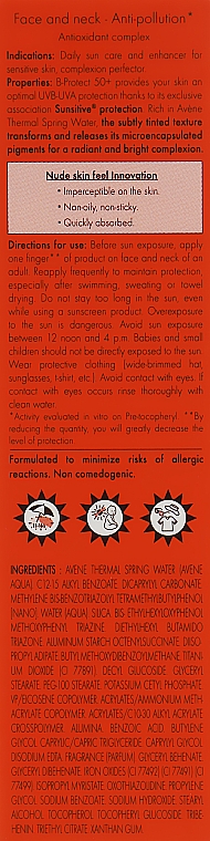 Дневной солнцезащитный крем для лица - Avene Solaire B-Protect SPF 50+ — фото N3