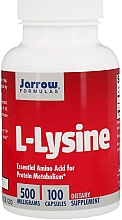 Харчові добавки - Jarrow Formulas L-Lysine 500mg — фото N1