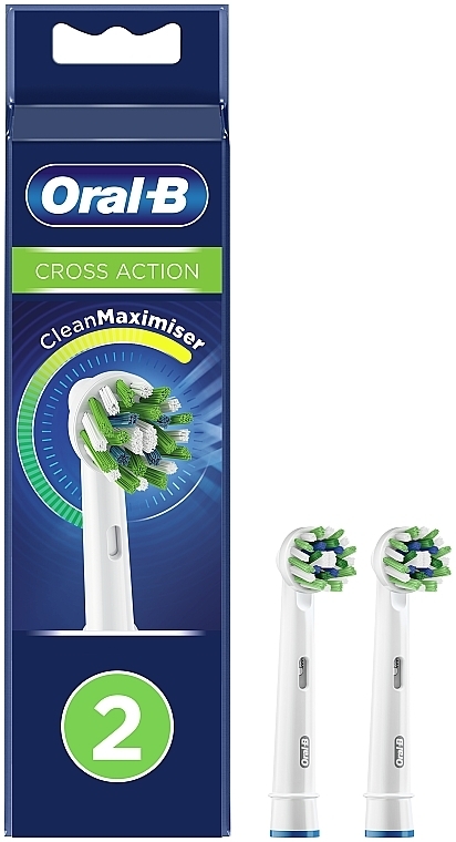 Змінна насадка для електричної зубної щітки, 2 шт. - Oral-B Cross Action Power Toothbrush Refill Heads